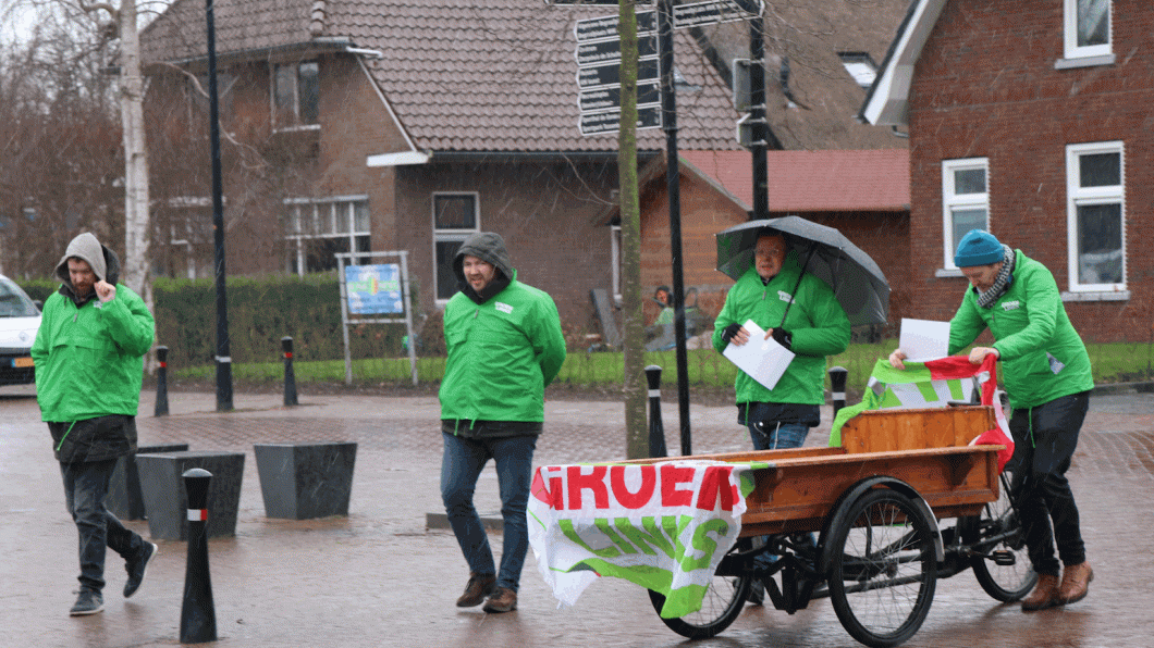 GroenLinks Meppel deelt oordopjes uit GroenLinks Meppel deelt oordopjes uit